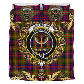 Carnegie Modern Tartan Crest Bedding Set - Golden Thistle Style